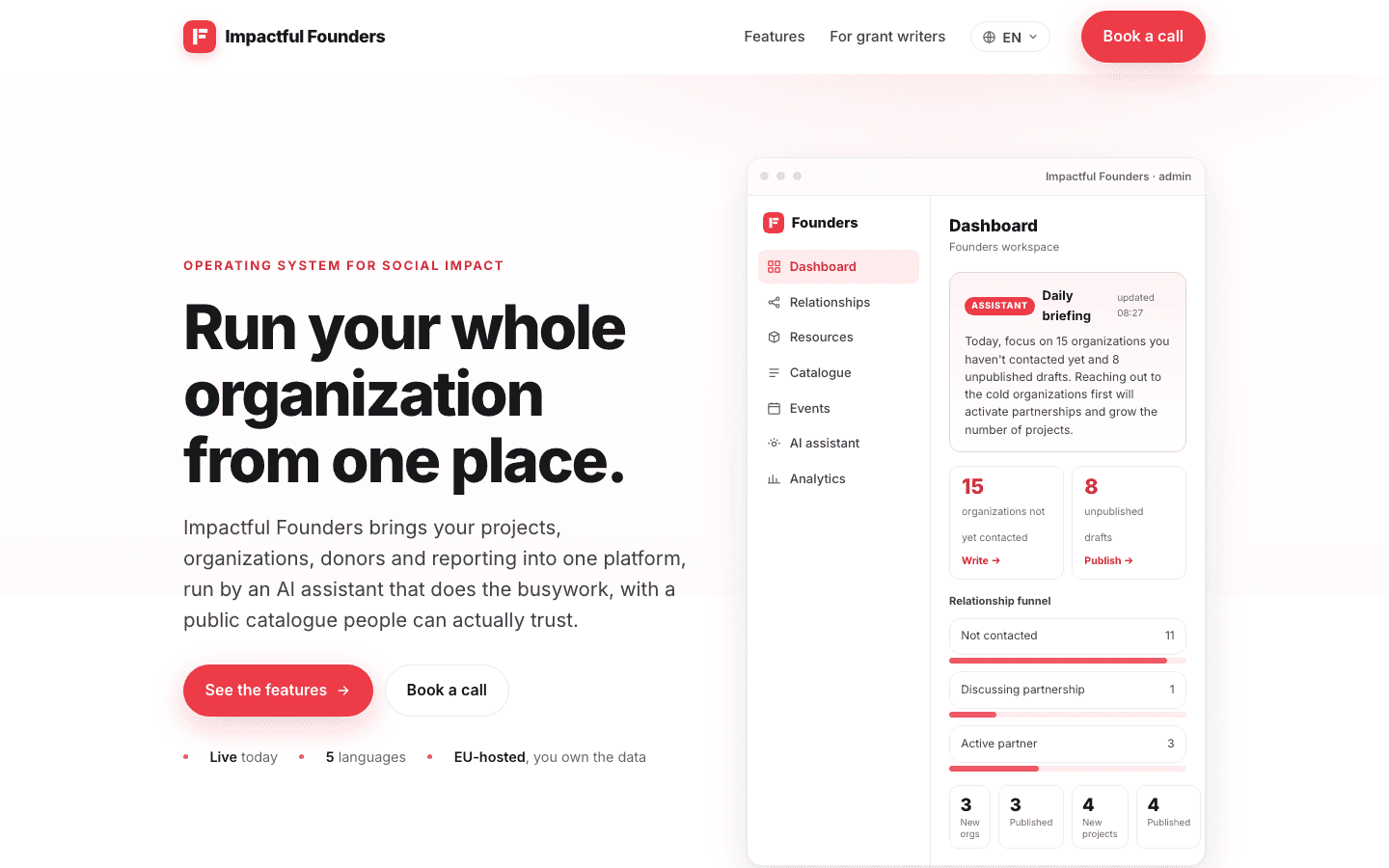 Impactful interface